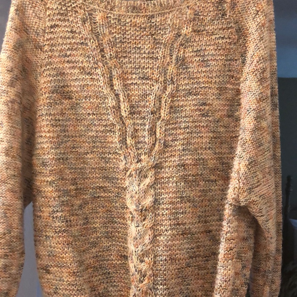 Jessica Simpson multi-colored knit crop sweater. Size Medium. This is a reposh.